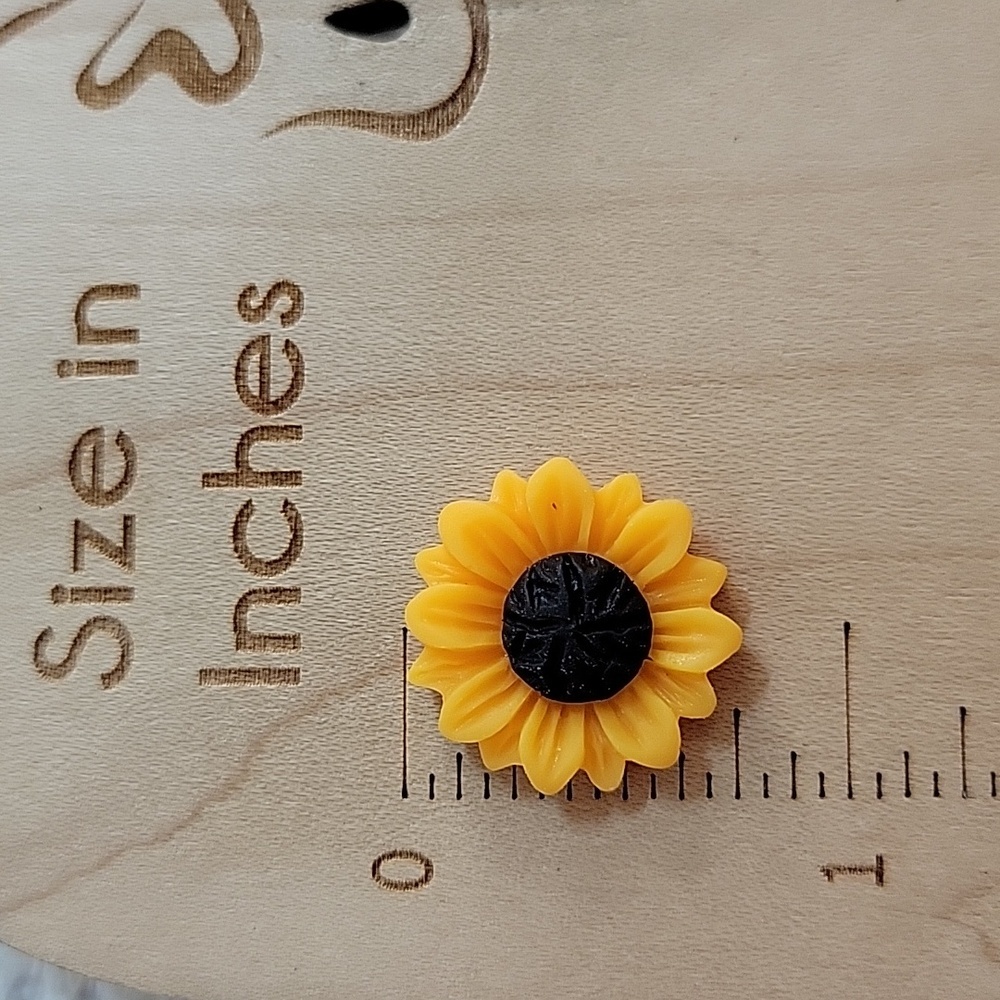 Harvest Sunflower Earrings - Picture 4 of 6